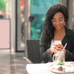 woman phone