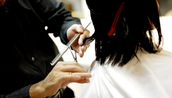 cutting hair