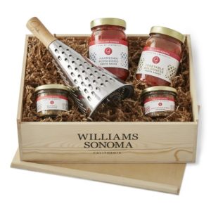 Giada pasta gift crate for $72 at williams-sonoma.com 