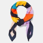 Pleated scarf with stripes, $26, zara.com