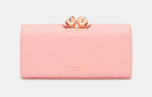 ‘TAMMY’ Textured leather bobble matinee wallet for $149 at tedbaker.com 