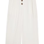 Topshop Horn button wide leg trousers, 60, nordstrom.com
