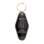 Valentine gift Badaboom Studio back door keychain, 14 CAD, tkvolife
