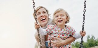 5 Questions To Ask Yourself If You’re Thinking Of Having A Baby Alone mother and baby on swing