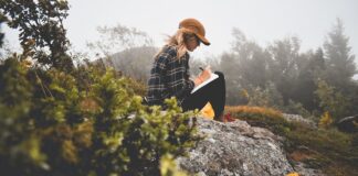 Keeping a Journal Isn’t Lame, It’s Self-Care journal-girl