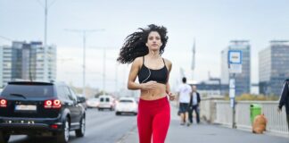 Woman Jogging For Health