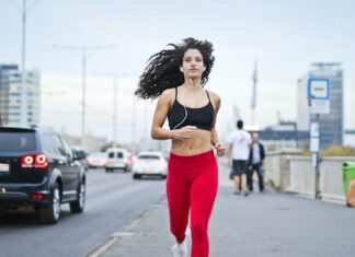 Woman Jogging For Health
