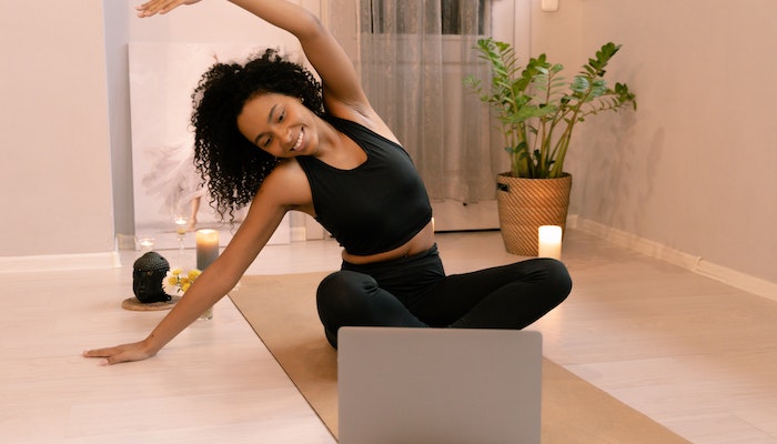 Woman Providing Fitness Side Hustles online