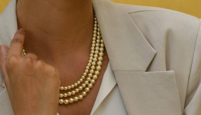 Woman Wearing Jewelry for Work