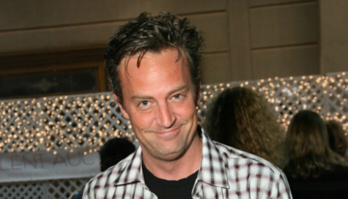 Matthew Perry Candid A Picture of Matthew Perry Smiling