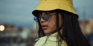 Woman With Bucket Hat