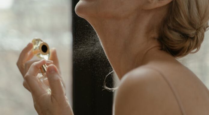 Woman Using Perfume