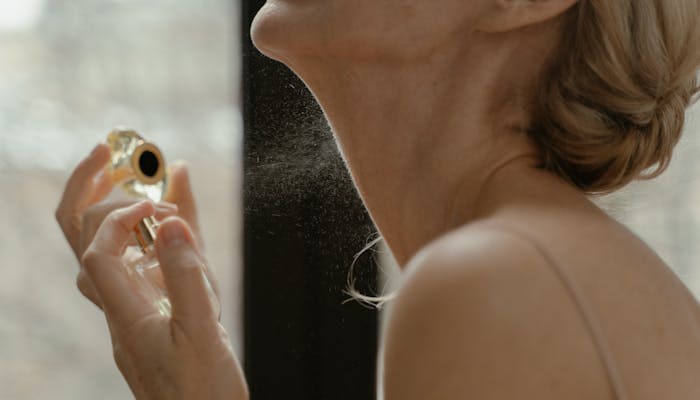 Woman Using Perfume