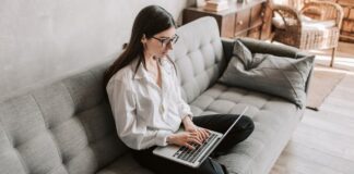 Home Business Woman Working