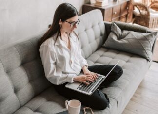 Home Business Woman Working