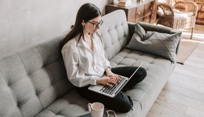 Home Business Woman Working
