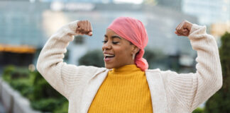 Woman Preparing for Breast Cancer Surgery