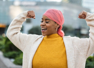 Woman Preparing for Breast Cancer Surgery