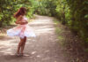 Woman Having Fun in the Woods