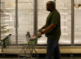 man food shopping
