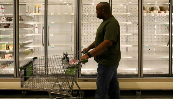 man food shopping