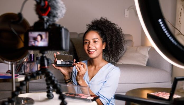 Woman Recording Video