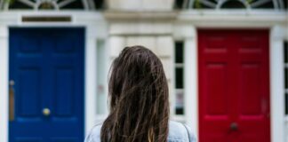 Woman making a decision