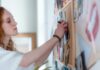 Woman Decorating After Divorce With New Items