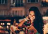 Woman exploring dating apps