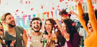 Friends Throwing a Party