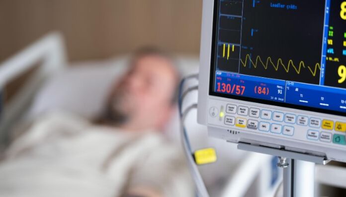 Emergency Room Man in Emergency Room Bed