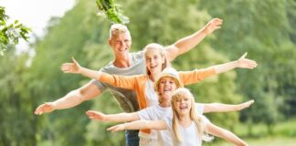 Family Trying to Balance together