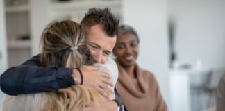 The Importance Of Compassion During Addiction Recovery Hugging During Therapy for Addiction Recovery
