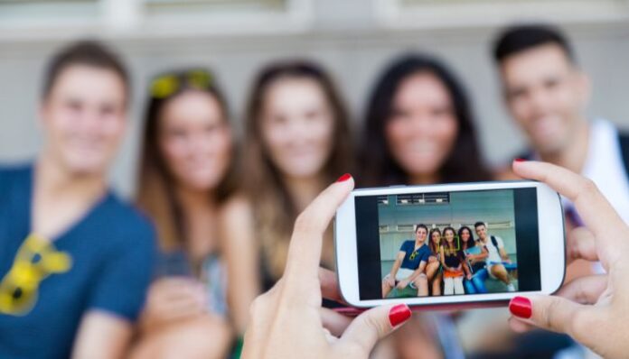 Facial Expressions Group Taking a Photo