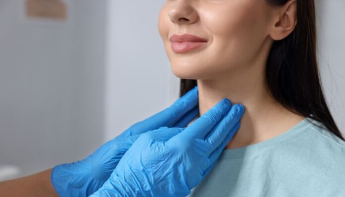 Is Endolift Safe Woman Getting Neck Exam Before Procedure
