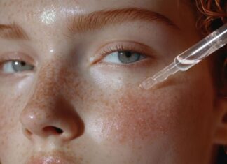 Woman Applying Conduction Gel Before Skincare Treatment