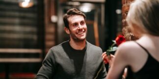 Man and Woman Going on a Date