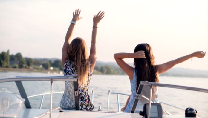Houseboat Women on a Houseboat