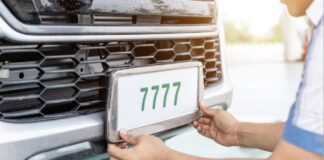 Installing Vanity Plate on Car