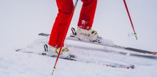 Person Skiing Outdoors in Winter Somewhere in France