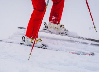 Person Skiing Outdoors in Winter Somewhere in France