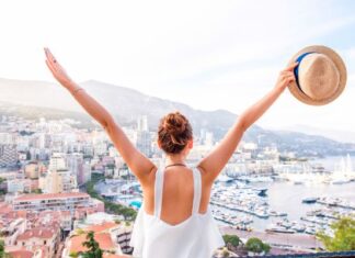 Where You Can Escape To For Some Autumn Sunshine Woman Enjoying Warm Vacation in Southern Europe