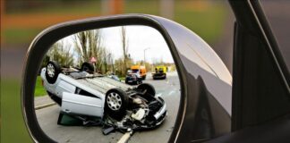 View of Car Accident