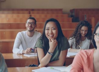 woman in classroom