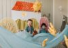 Family Enjoying Child Playroom