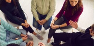 When Women Redefine Wellness, Addiction Recovery Looks Different Group Therapy Talking About Wellness and Addiction Recovery