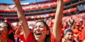 Woman At Sports Event