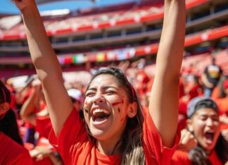 How I Turned My Team Spirit Into a Signature Look Woman At Sports Event