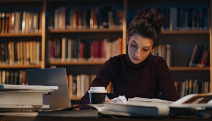 studying