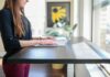 painting at desk
